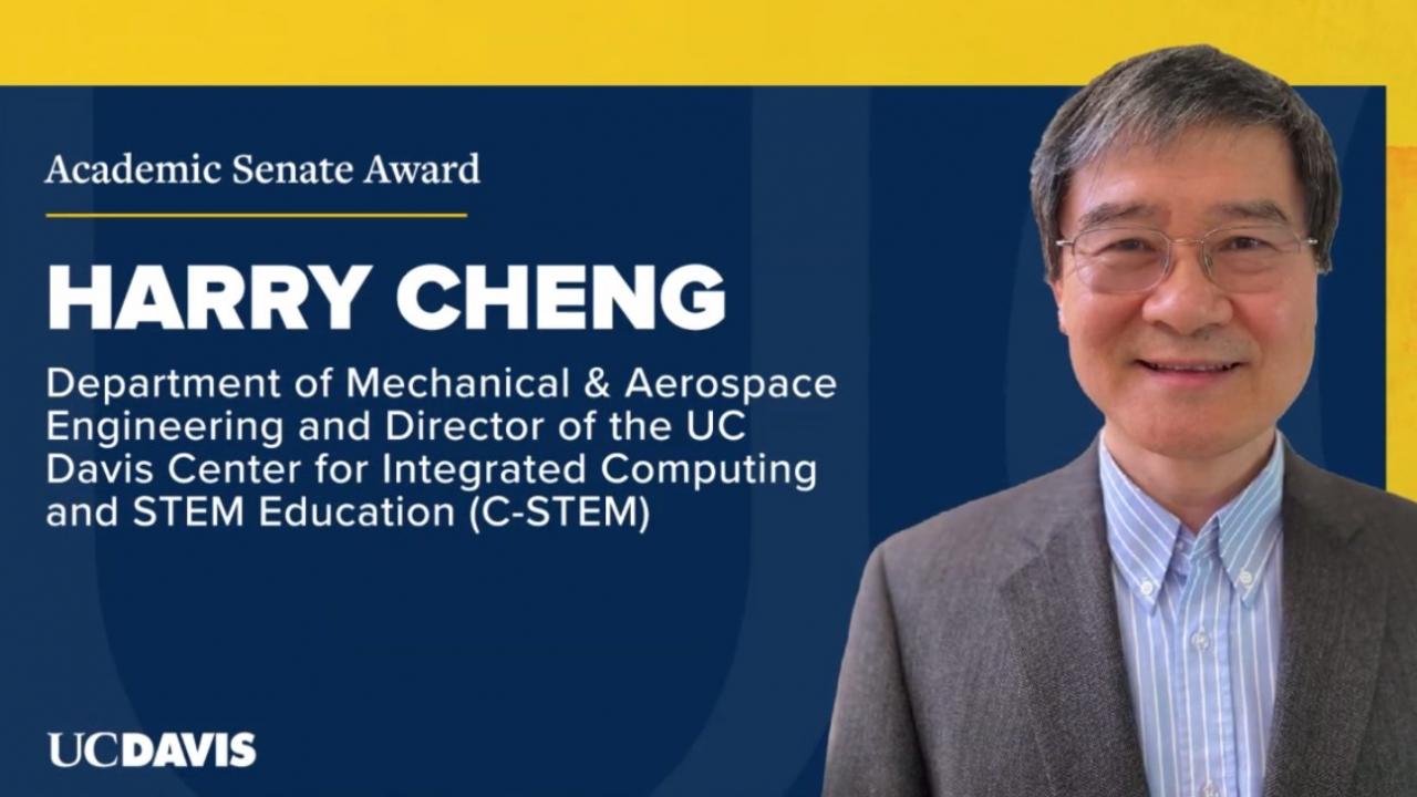 uc davis mechanical aerospace engineering harry cheng chancellors award diversity community