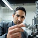 Iman Soltani in lab