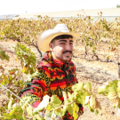 Jesus Trujillo on his family's crop field